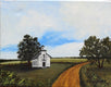 Original art for sale at UGallery.com | Country Church by Shela Goodman | $300 | oil painting | 11' h x 14' w | thumbnail 1