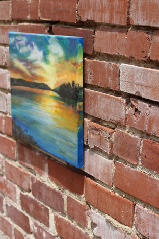 Sunset by Shela Goodman |  Side View of Artwork 