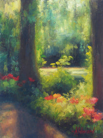 oil painting by Sherri Aldawood titled Low Country Garden