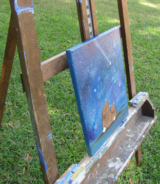 Making Wishes on Stars by Andrea Doss |  Side View of Artwork 