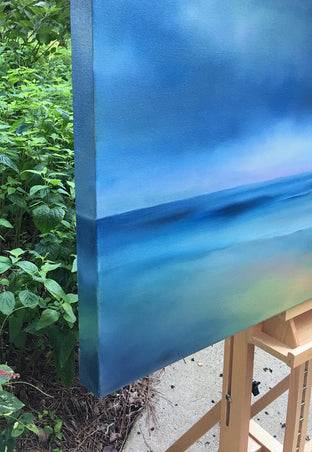 Skylight Shore by Nancy Hughes Miller |  Side View of Artwork 