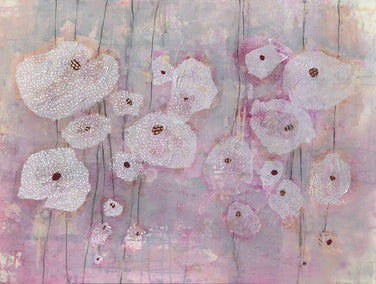 mixed media artwork by Pat Forbes titled Spring