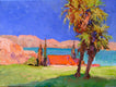 Original art for sale at UGallery.com | Landscape from Malibu by Suren Nersisyan | $375 | oil painting | 12' h x 16' w | thumbnail 1