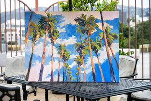 Palm Trees and Sky by Suren Nersisyan |  Context View of Artwork 