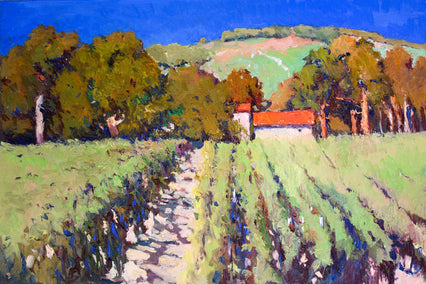 oil painting by Suren Nersisyan titled Sunny Vineyards