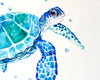 Original art for sale at UGallery.com | Sea Turtle - Commission by Suren Nersisyan | $400 | watercolor painting | 16' h x 20' w | thumbnail 3