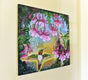 Original art for sale at UGallery.com | Sweet Nectar by Kira Yustak | $800 | mixed media artwork | 24' h x 24' w | thumbnail 2