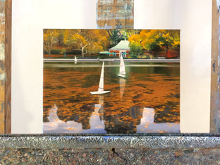 Three Boats on Conservatory Water by Nick Savides |  Context View of Artwork 