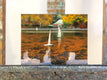 Original art for sale at UGallery.com | Three Boats on Conservatory Water by Nick Savides | $875 | oil painting | 9' h x 12' w | thumbnail 3