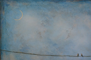 Tranquil Sky by Sally Adams |  Side View of Artwork 