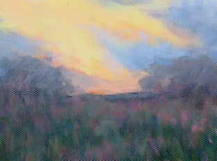 Twilight Time Remembered by Suzanne Massion |   Closeup View of Artwork 