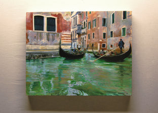 Two Passing Gondolas by Onelio Marrero |  Context View of Artwork 