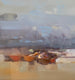 Original art for sale at UGallery.com | Boats after Fishing by Vahe Yeremyan | $1,000 | oil painting | 20' h x 31' w | thumbnail 4