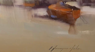 Boats after Fishing by Vahe Yeremyan |  Side View of Artwork 