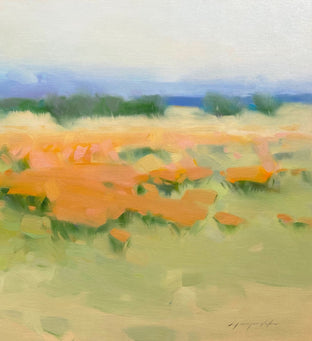 Yellow Valley by Vahe Yeremyan |  Side View of Artwork 