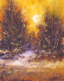 oil painting by Valerie Berkely titled Golden Glow