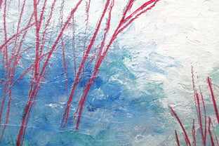 Red Twigs by Valerie Berkely |   Closeup View of Artwork 