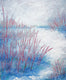 Original art for sale at UGallery.com | Red Twigs by Valerie Berkely | $450 | oil painting | 20' h x 15' w | thumbnail 1