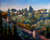 Original art for sale at UGallery.com | View from Piazza Michelangelo by Jonelle Summerfield | $875 | oil painting | 16' h x 20' w | thumbnail 1