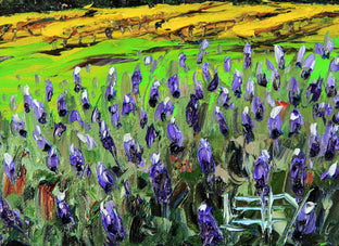 Napa Valley Lavender by Lisa Elley |   Closeup View of Artwork 