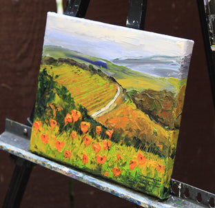 The Beauty of Wine Country by Lisa Elley |  Side View of Artwork 