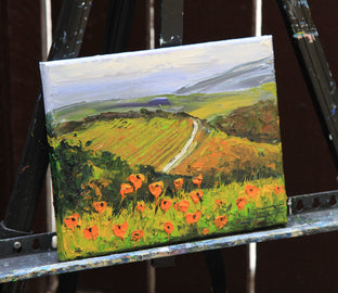 The Beauty of Wine Country by Lisa Elley |   Closeup View of Artwork 