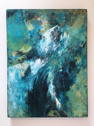 Secret Falls by Jodi Dann |  Side View of Artwork 