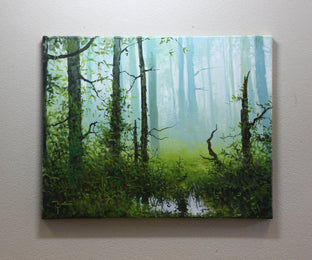 Forest Mist by Kent Sullivan |   Closeup View of Artwork 