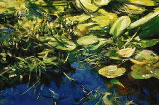 Water Lilies: Bright Morning by Onelio Marrero |   Closeup View of Artwork 