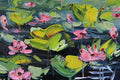 Original art for sale at UGallery.com | Water Lilies by Lisa Elley | $325 | oil painting | 8' h x 10' w | thumbnail 4