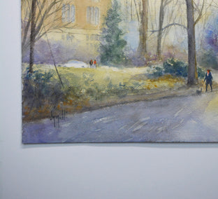 Willows Walk by Judy Mudd |  Side View of Artwork 