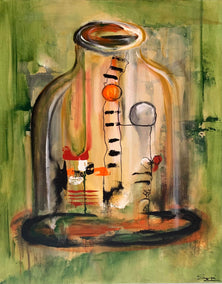 acrylic painting by Yamilet Sempe titled Mysterious Potion