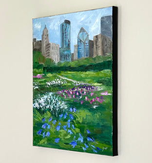 Lurie Garden, Late Spring by Yangzi Xu |  Side View of Artwork 