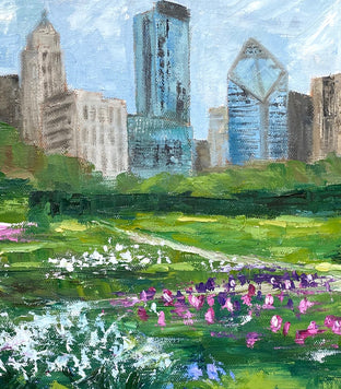 Lurie Garden, Late Spring by Yangzi Xu |   Closeup View of Artwork 