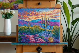 Saguaro in Arizona by Tao Bai |  Context View of Artwork 