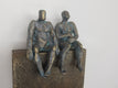 Original art for sale at UGallery.com | Peaceful Couple on Bronze 1/50 by Yelitza Diaz | $445 | mixed media artwork | 9' h x 6' w | thumbnail 4